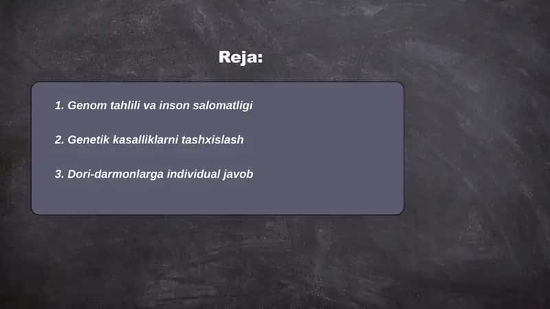 Genetika va inson salomatligi 2