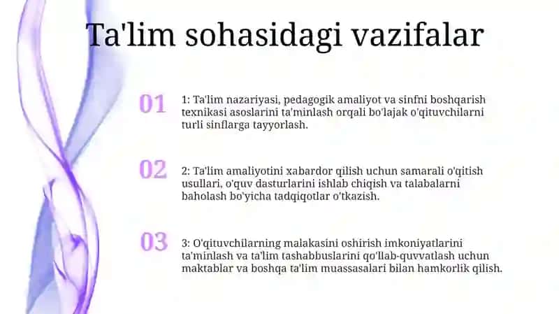 Pedagogik Kollejlarning Vazifalari 2