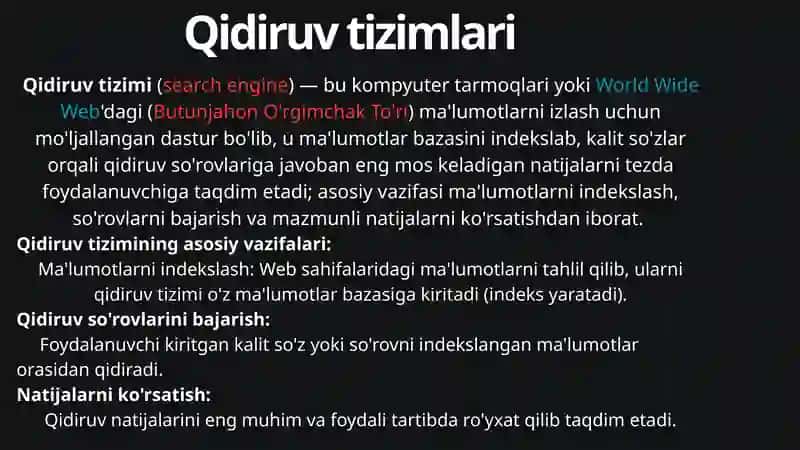 Qidiruv tizimlari 2