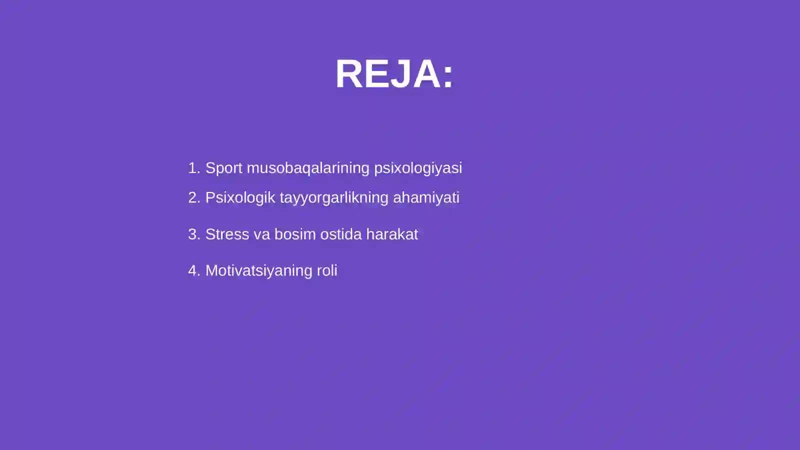 Sport musobaqalarining psixologik xususiyatlari 2