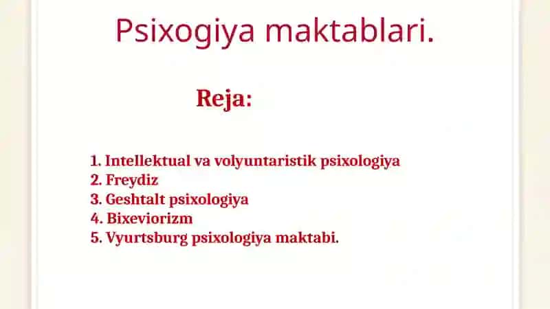 Intellektual va volyuntaristik psixologiya 2