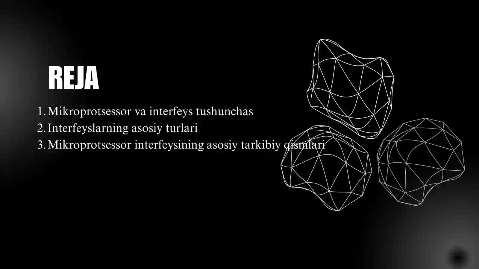 Mikroprotsessor va interfeys tushunchasi 2