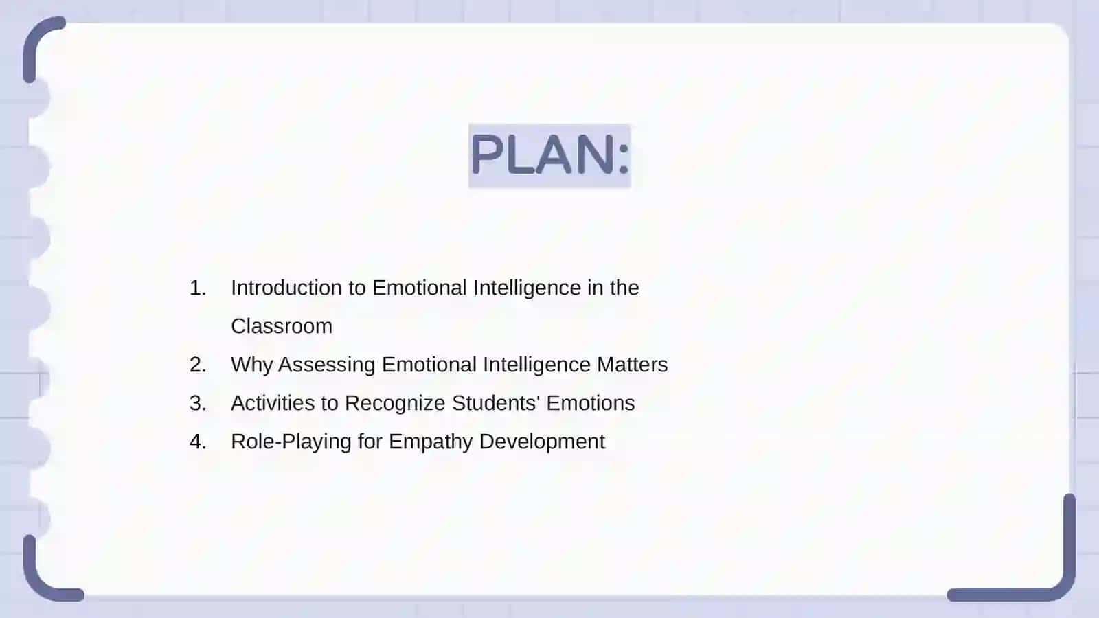 Classroom activities for assessing and fostering learners’ emotional intelligence 2