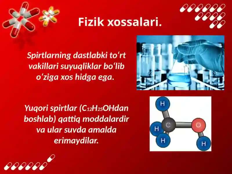 Spirtlar haqida umumiy tushuncha 2