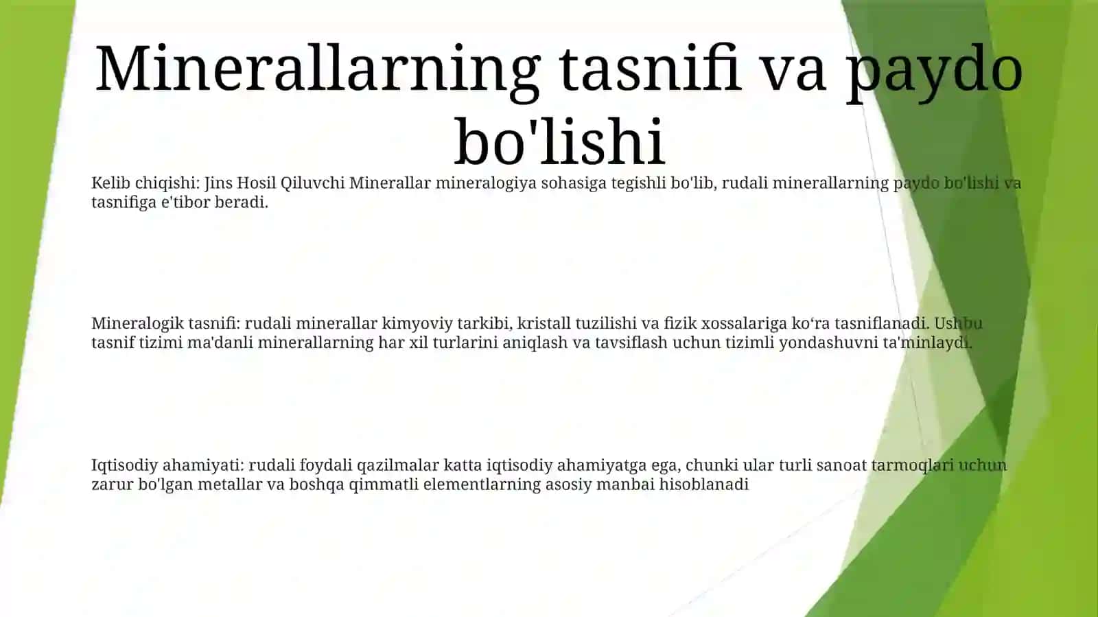 Jins Hosil Qiluvchi Minerallar 2