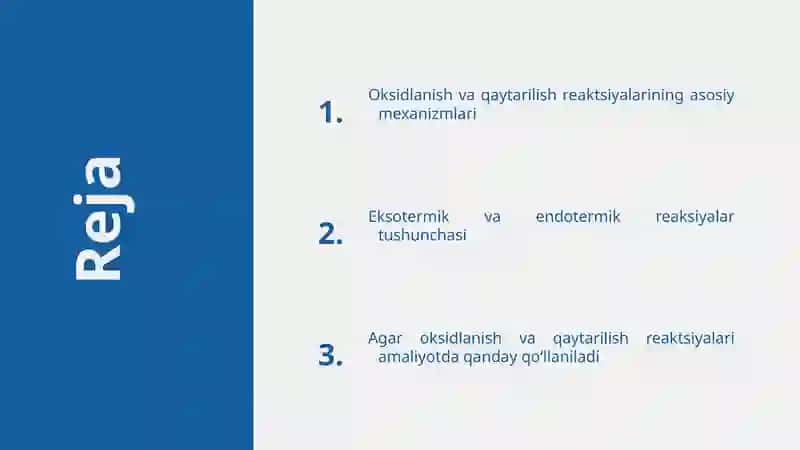 Oksidlanish qaytarilish jarayonlarining nazariy asoslari 2