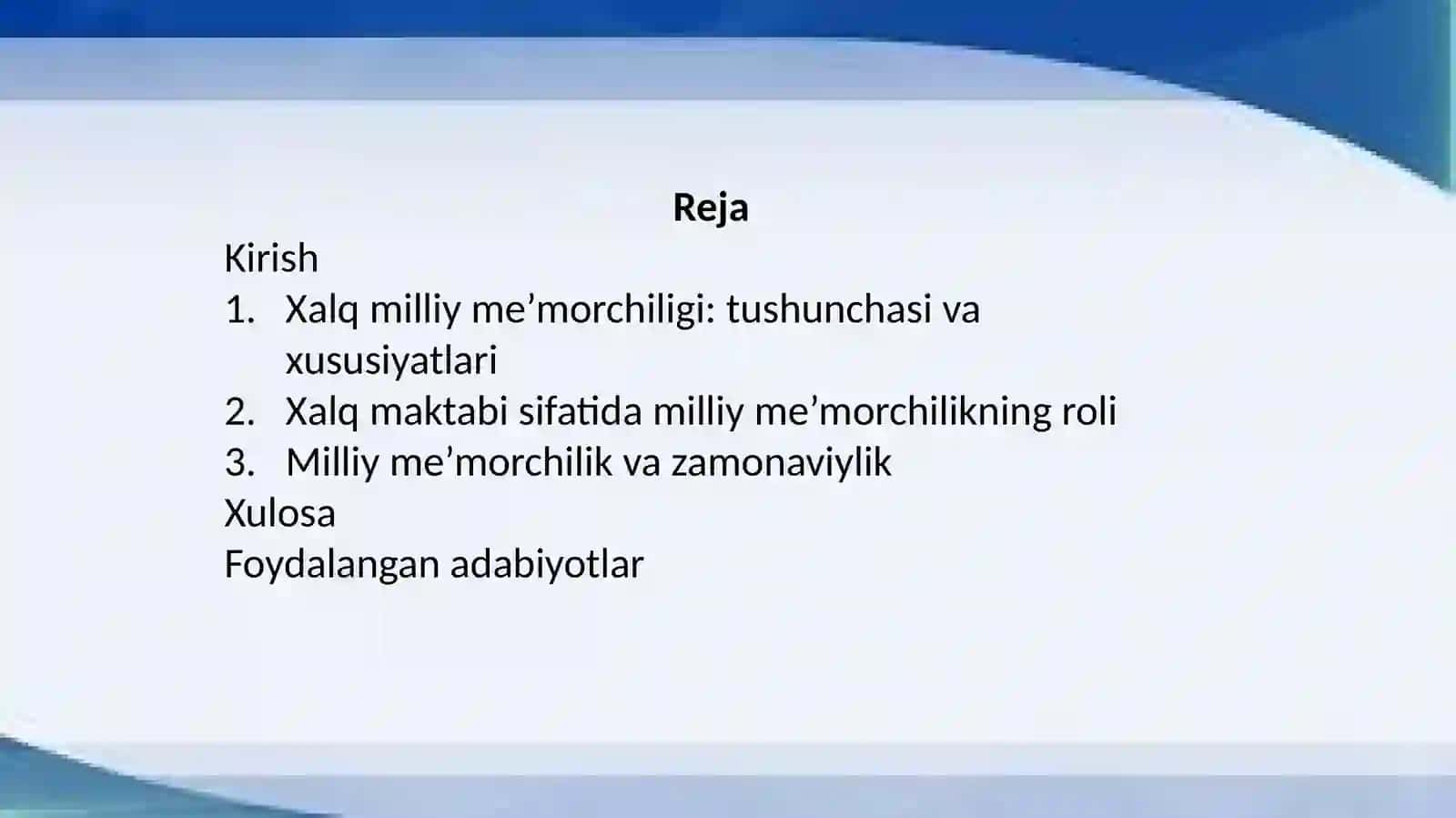 Xalq milliy meʼmorchiligi xalq maktab sifatida 2