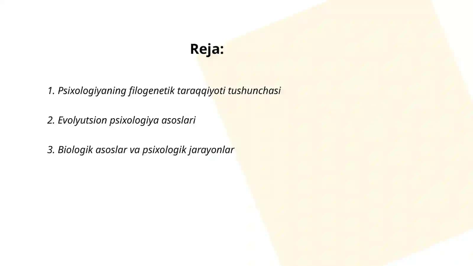 Psixologiyaning filogenetik taraqqiyoti 2