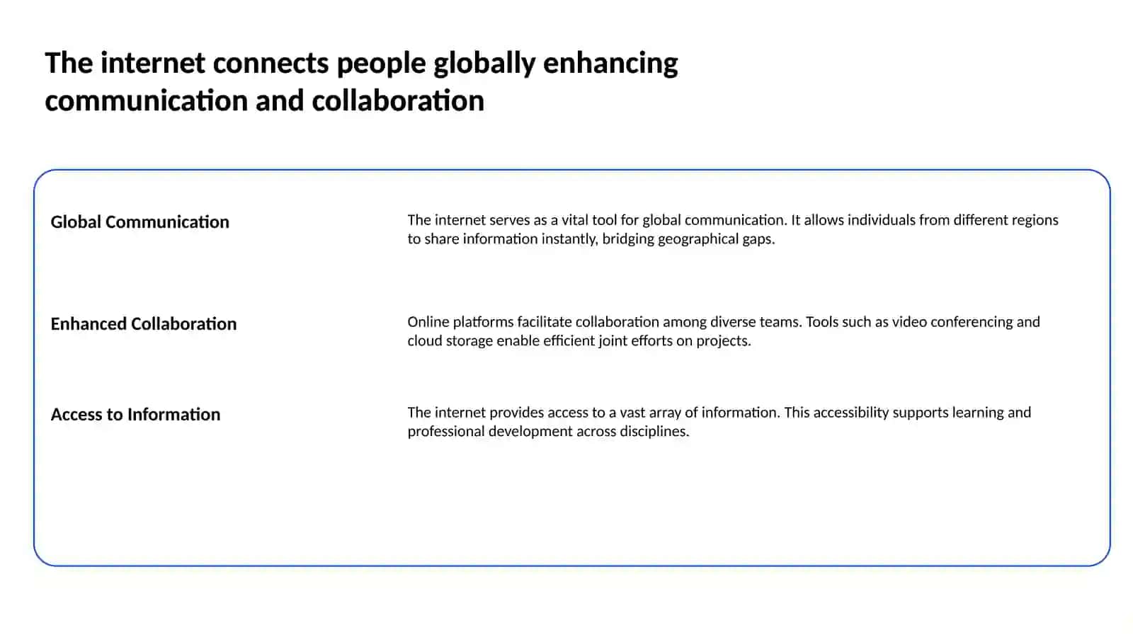 The Impact of the internet on society 2