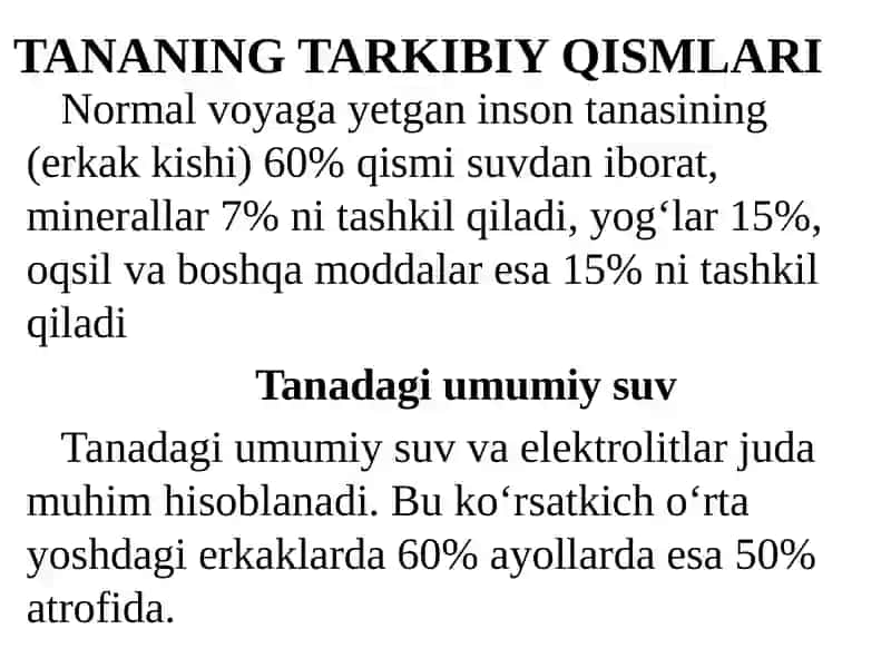 Gomeostazha qida tushuncha 2