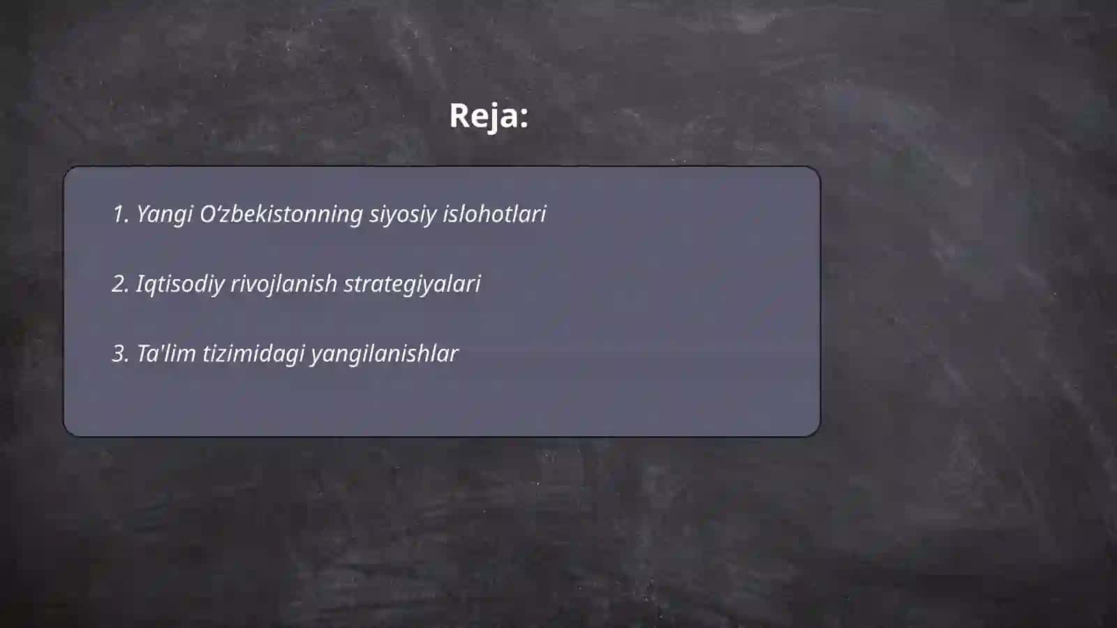 Yangi Oʻzbekiston tarixi 2