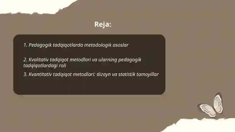 Pedagogikaning ilmiy tadqiqot metodlari 2
