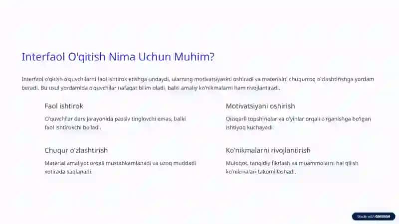 Sifat So'z Turkumini O'rganishda Interfaol Usullar 2