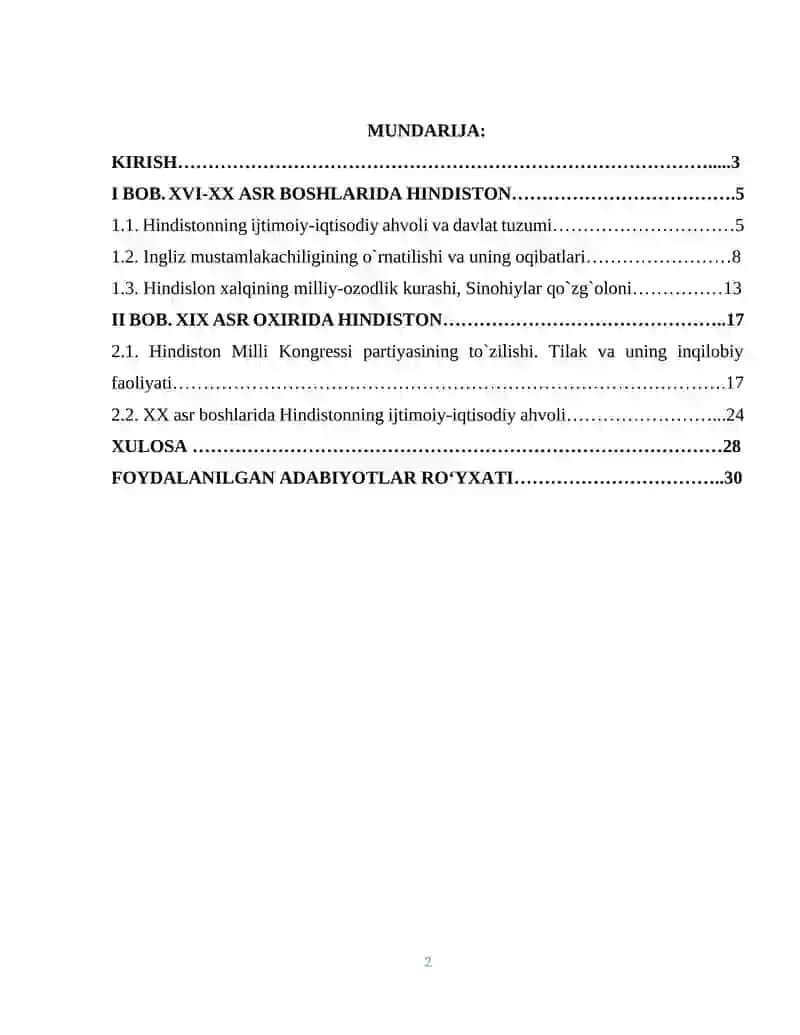 Hindistonda Angliya hukmronligining o’rnatilishi 2