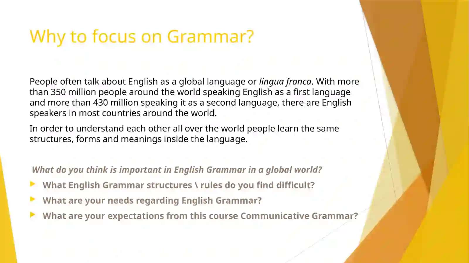COMMUNICATIVE GRAMMAR 2