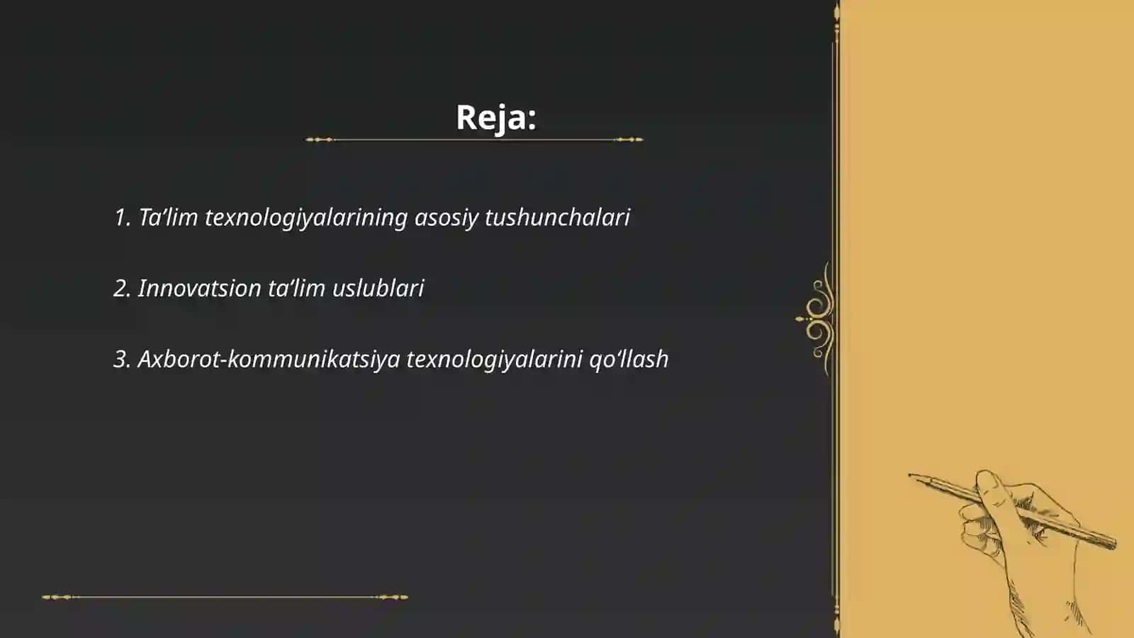 Taʼlim jarayonini texnologiyalashtirish 2