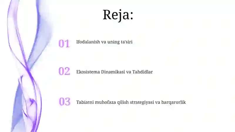 Ekologiya va tabiatni asrash 2