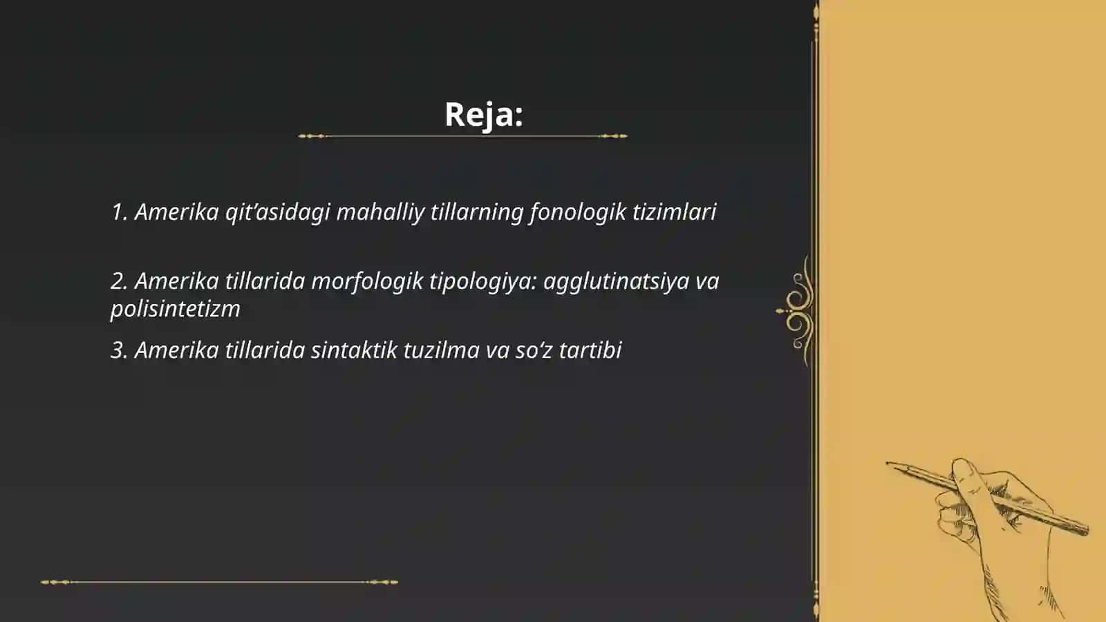 Amerika deskriptiv lingvistikasi 2