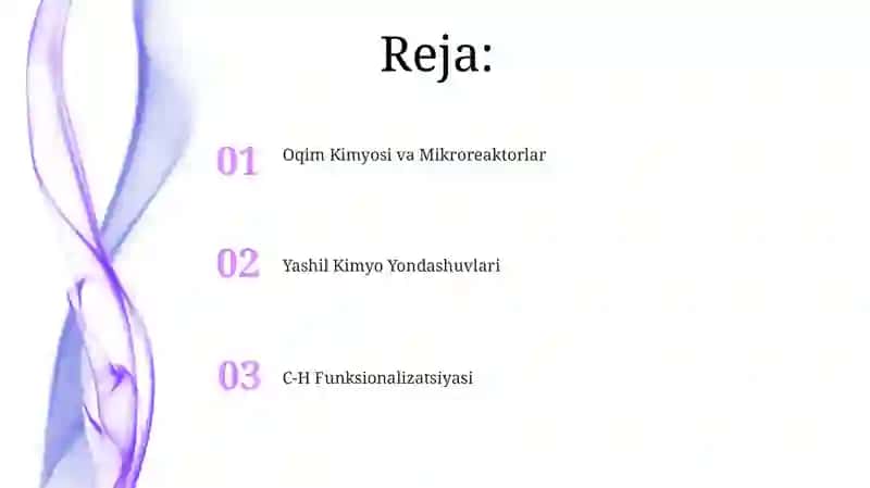 Organik kimyoning zamonaviy usullari 2