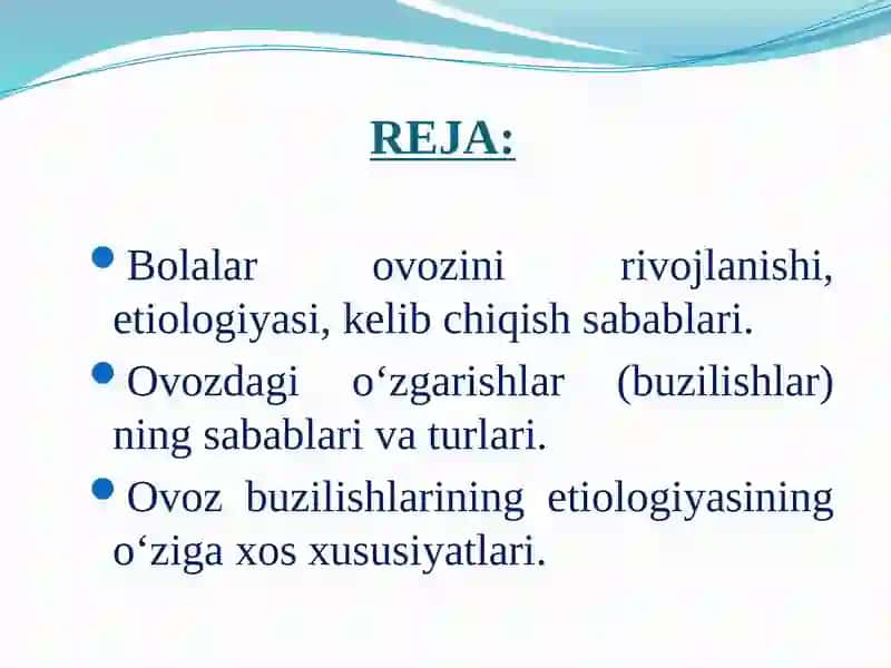 Ovozbuzilishlari etiologiyasi 2