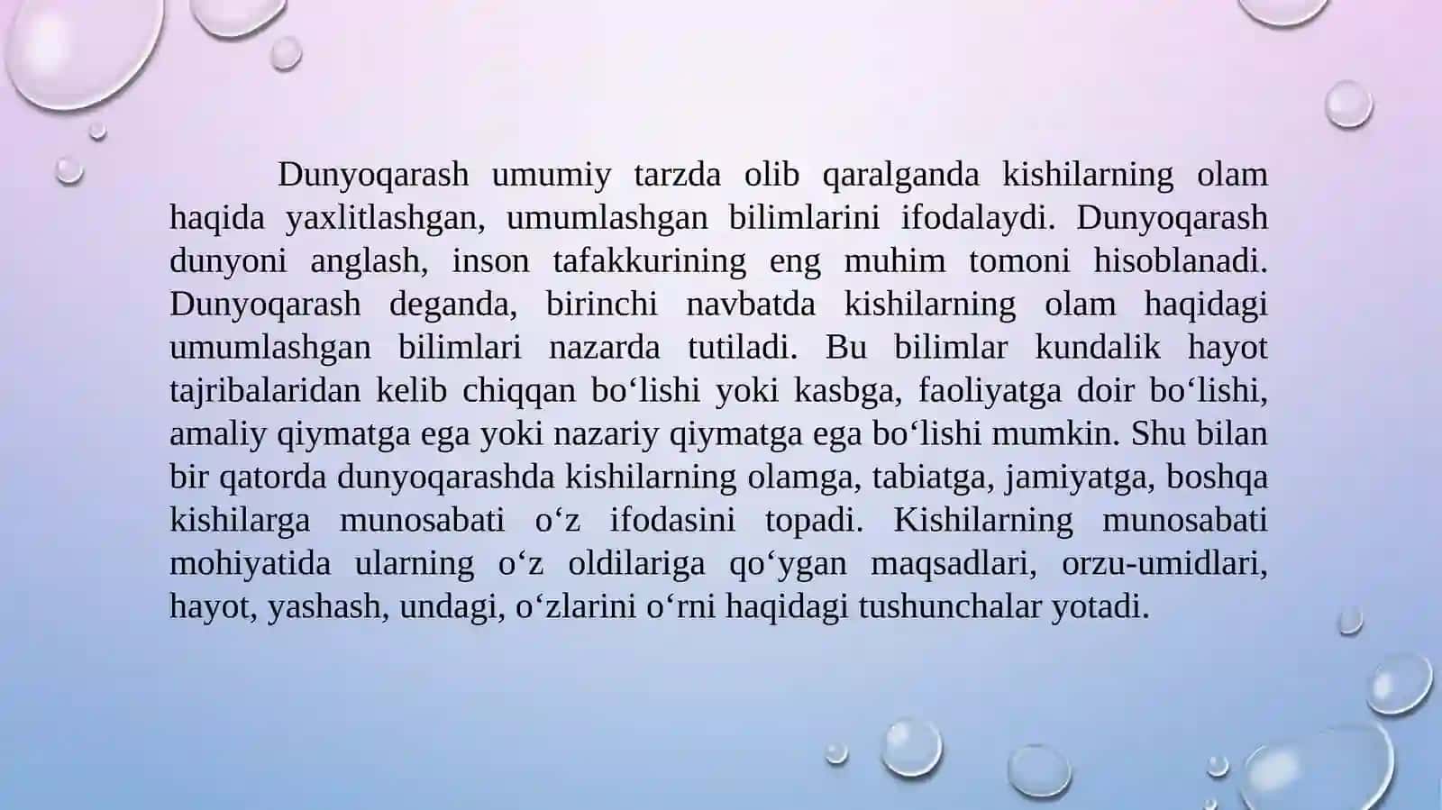 Dunyoqarashning tarixiy shakllari 2