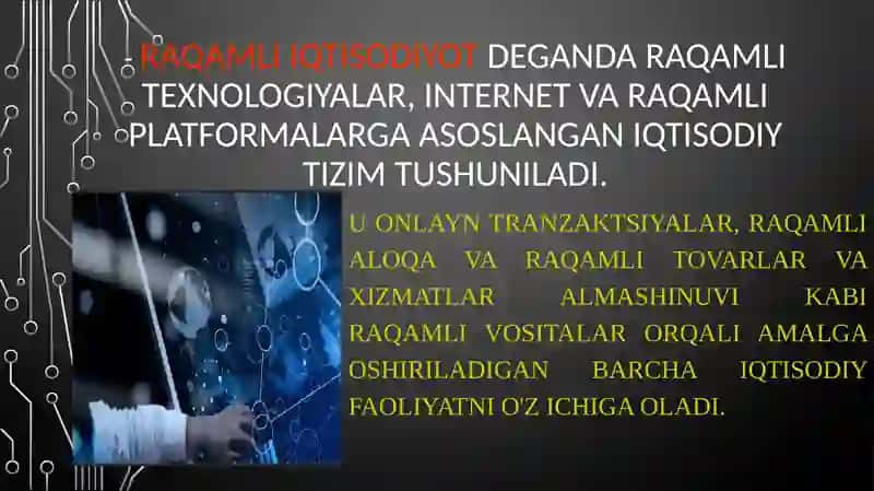 Raqamli iqtisodiyot tushunchasi 2