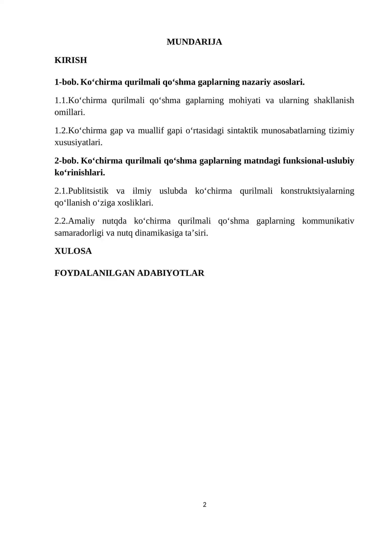 Ko‘chirma qurilmali qo‘shma gaplarning nazariy asoslari 2