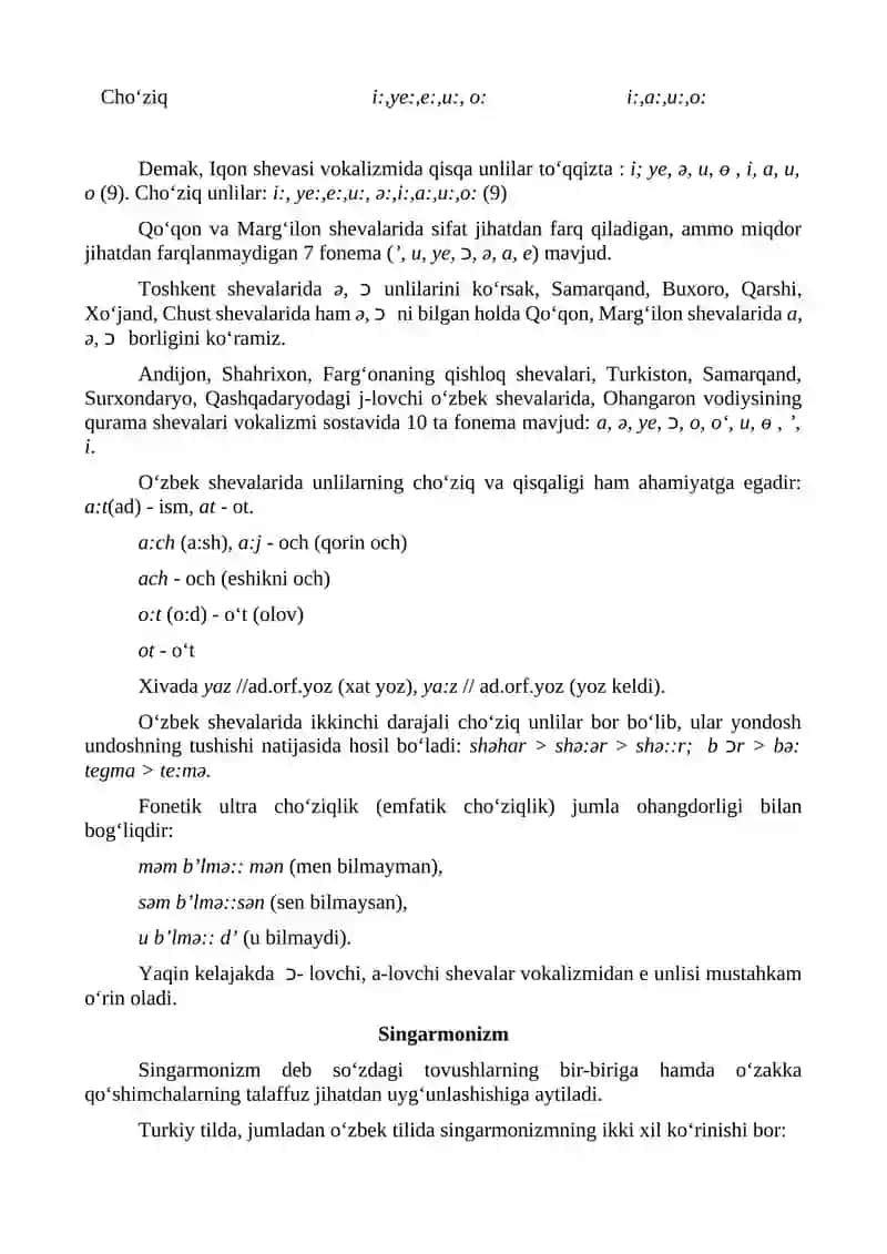 O‘zbek shevalarining fonetik xususiyatlari 2