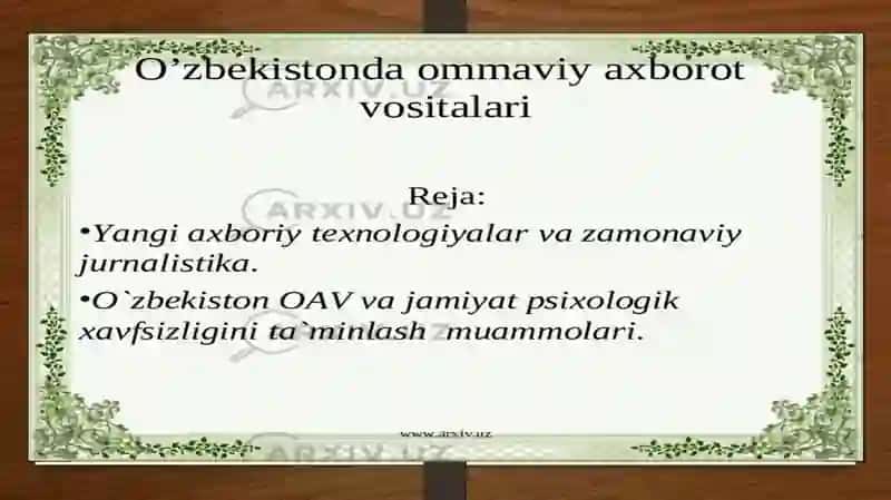 Fizika Fanidan Taqdimot 2