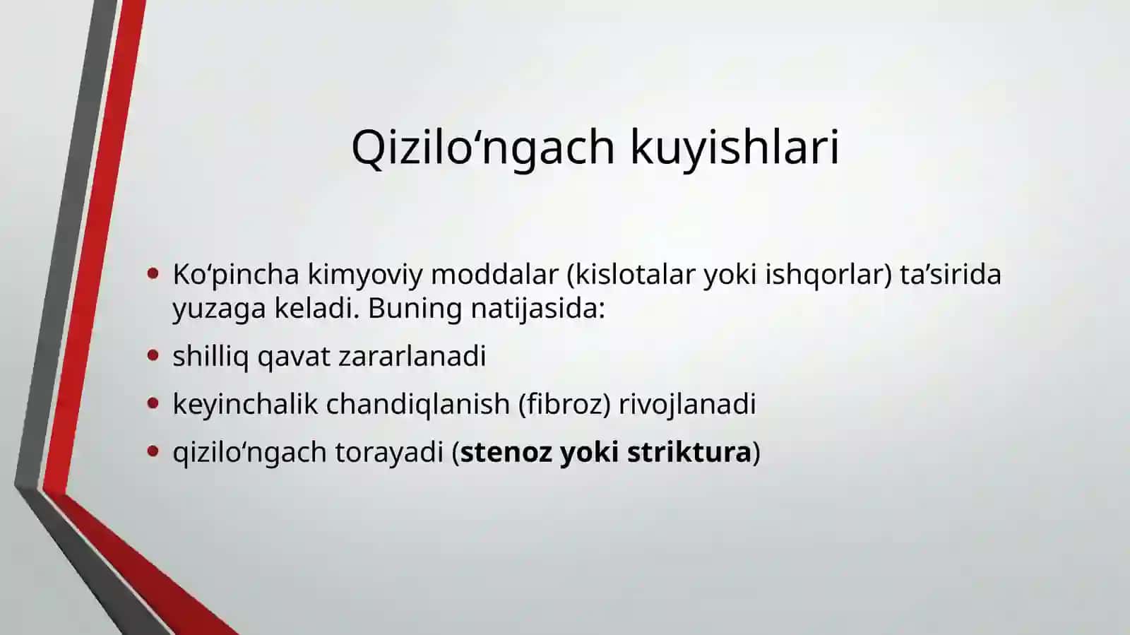 Qizilo‘ngach kuyishlari 2