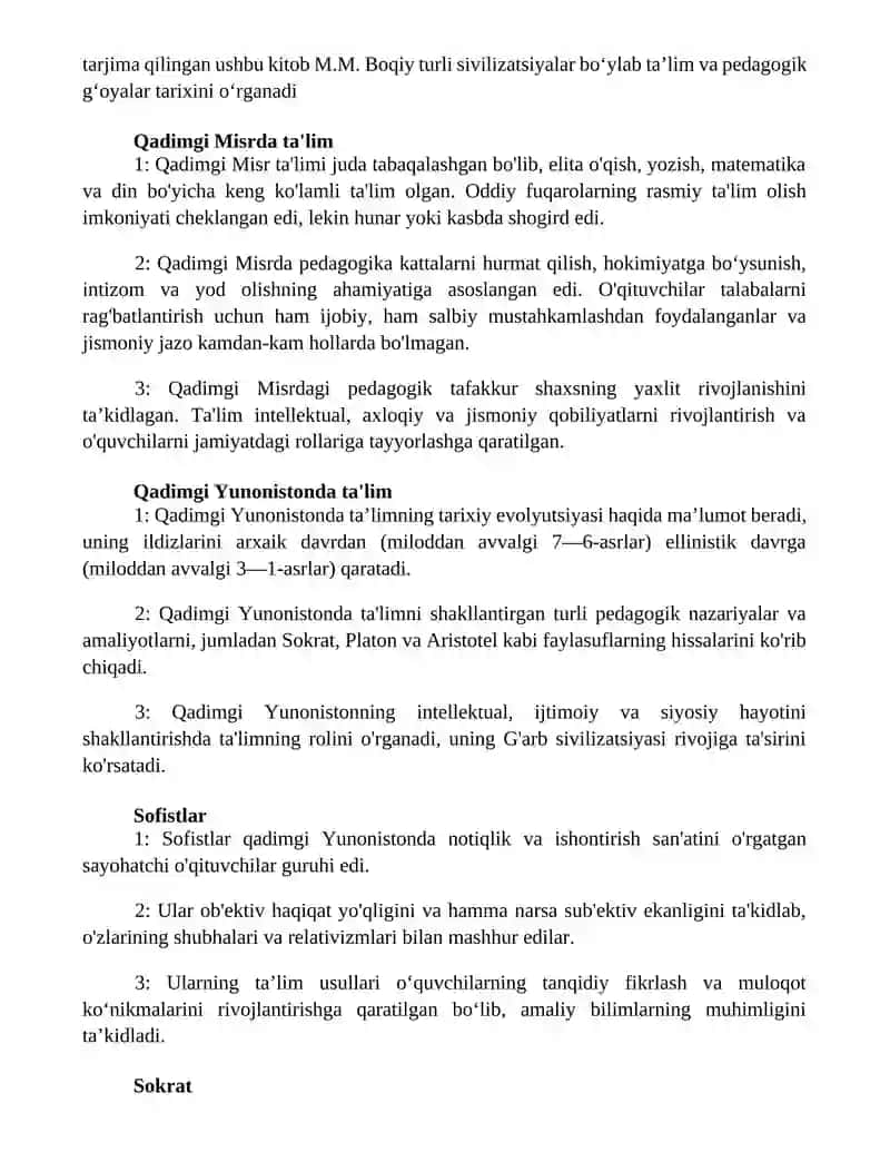 Pedagogika Tarixi Kursiga Kirish 2