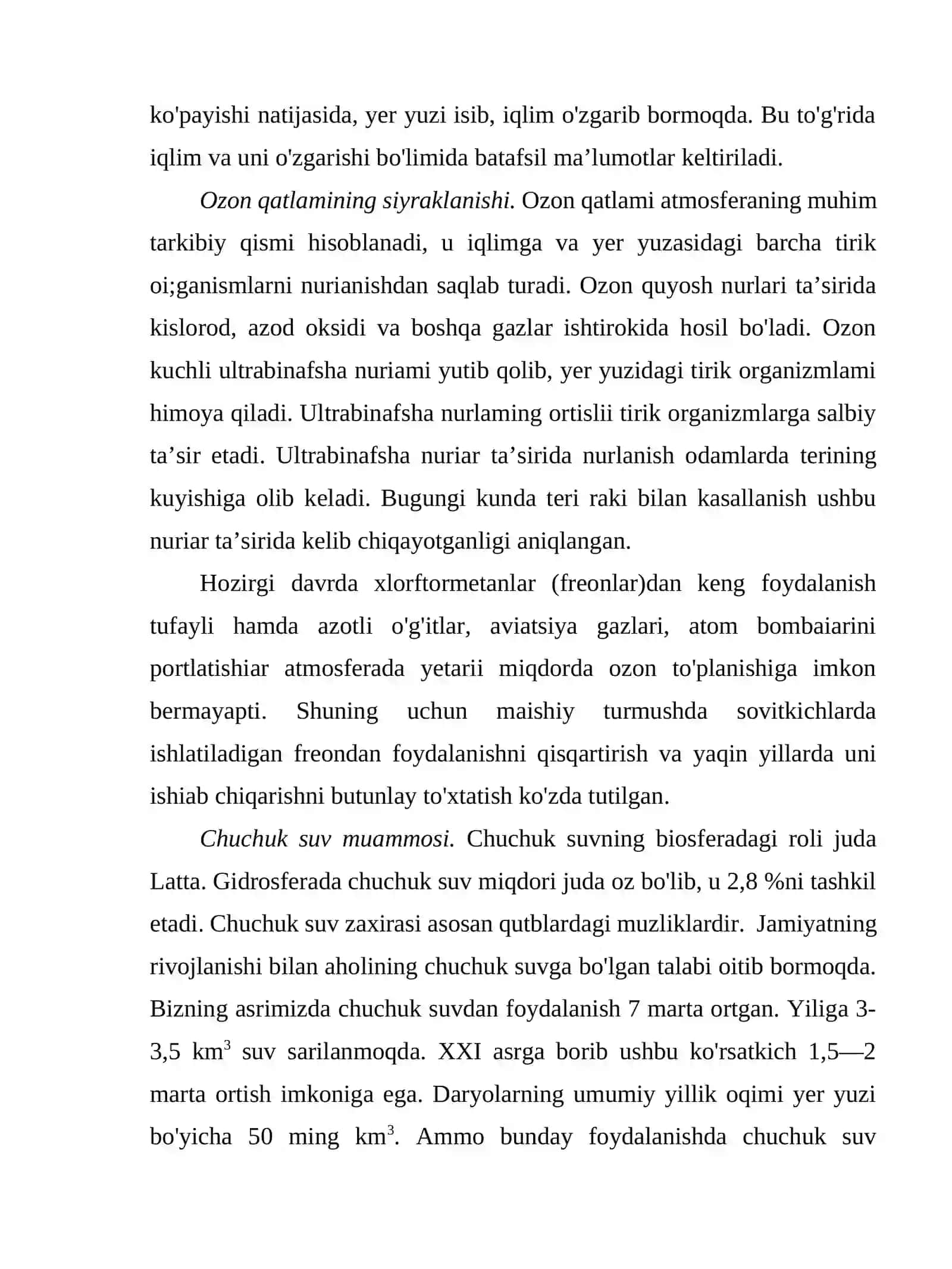 Global ekologik muammolar 2