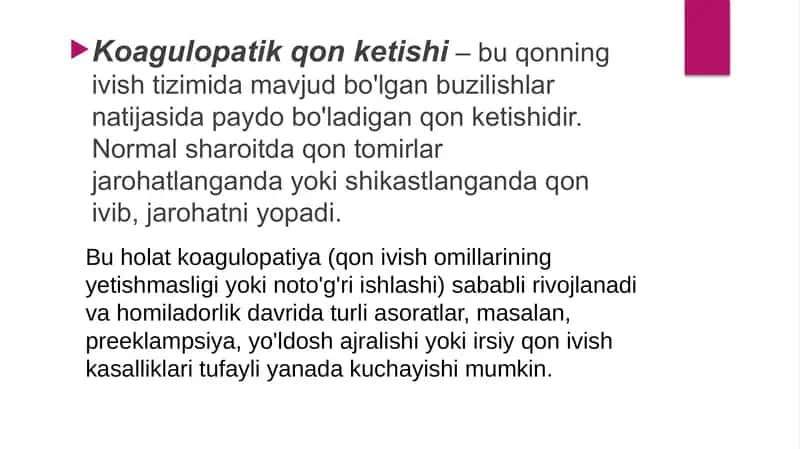 koagulopatik qon ketish 2