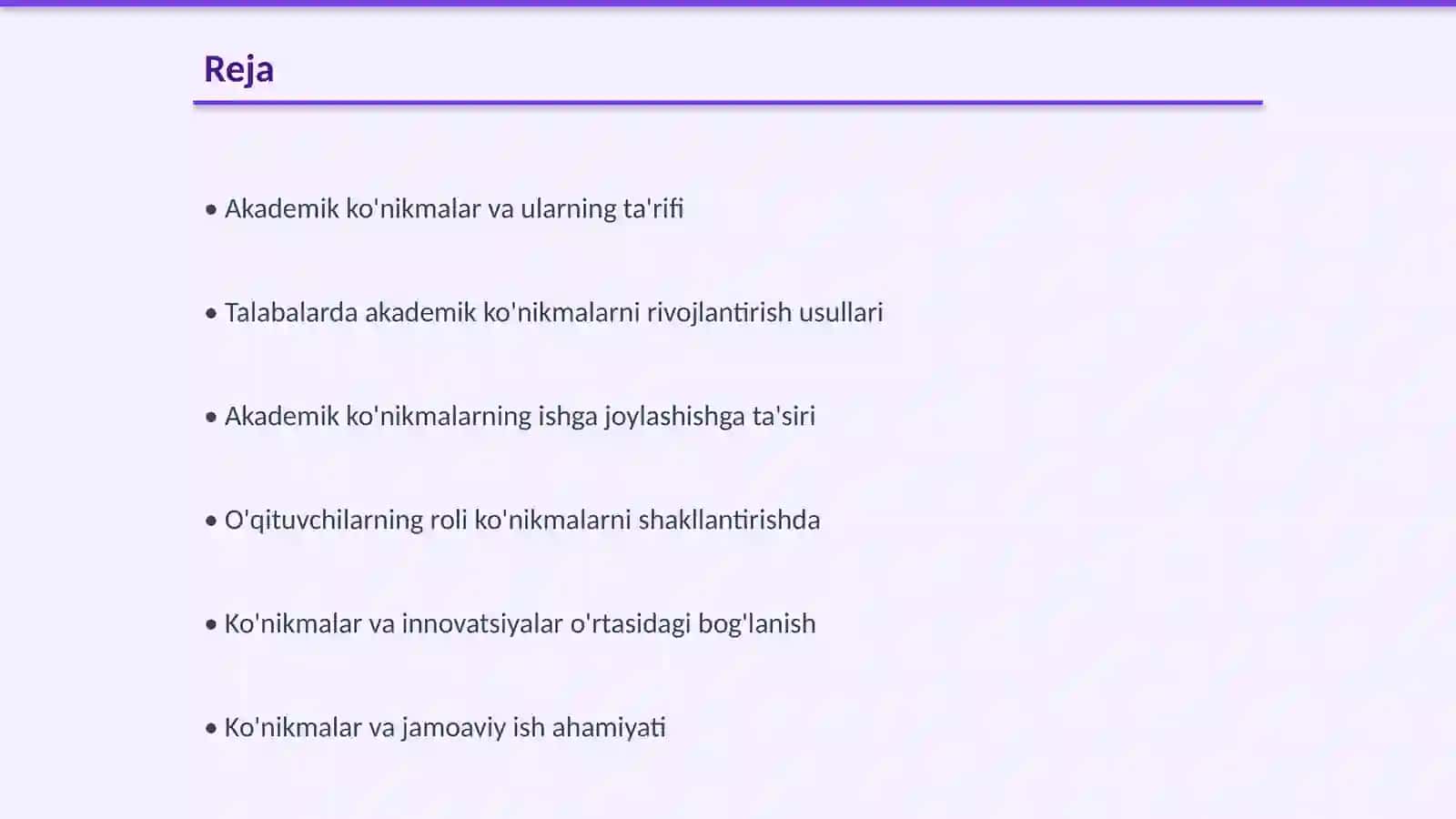 Akademik koʻnikmalarning talabalar faoliyatidagi ahamiyati va dolzarbligi 2