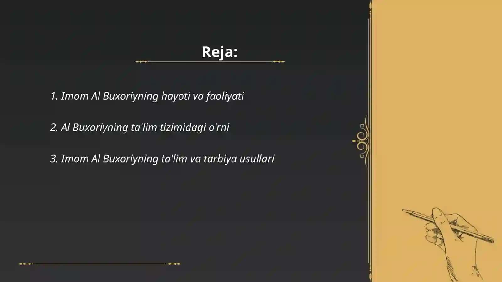 Imom Al Buxoriyning pedagogik g'oyalari 2
