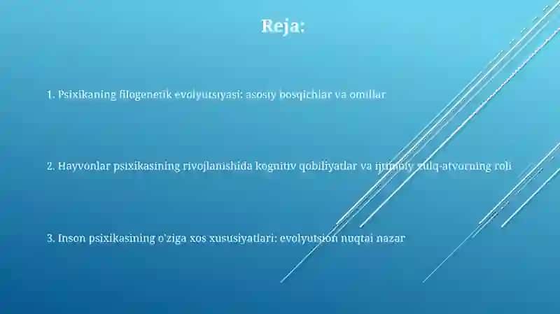 Psixikaning felogenetik taraqqiyoti 2