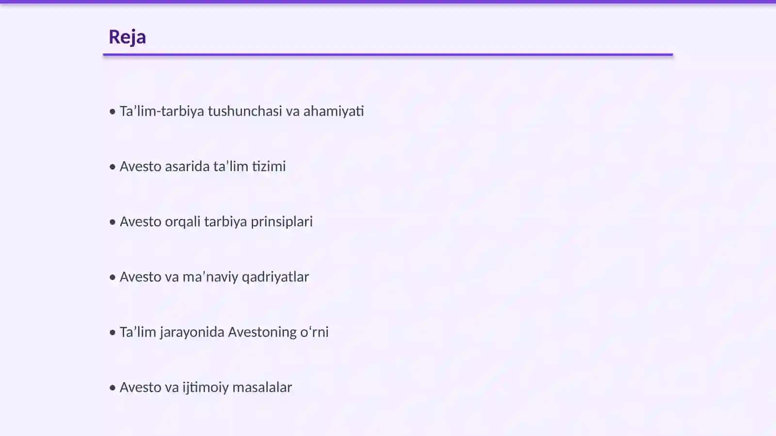 "Avesto"da taʼlim-tarbiyaga oid fikrlar 2