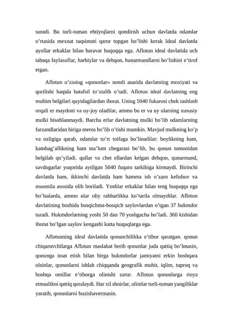 PLATON VA ARISTOTELNING SIYOSIYHUQUQIY TA`LIMOTLARI 2
