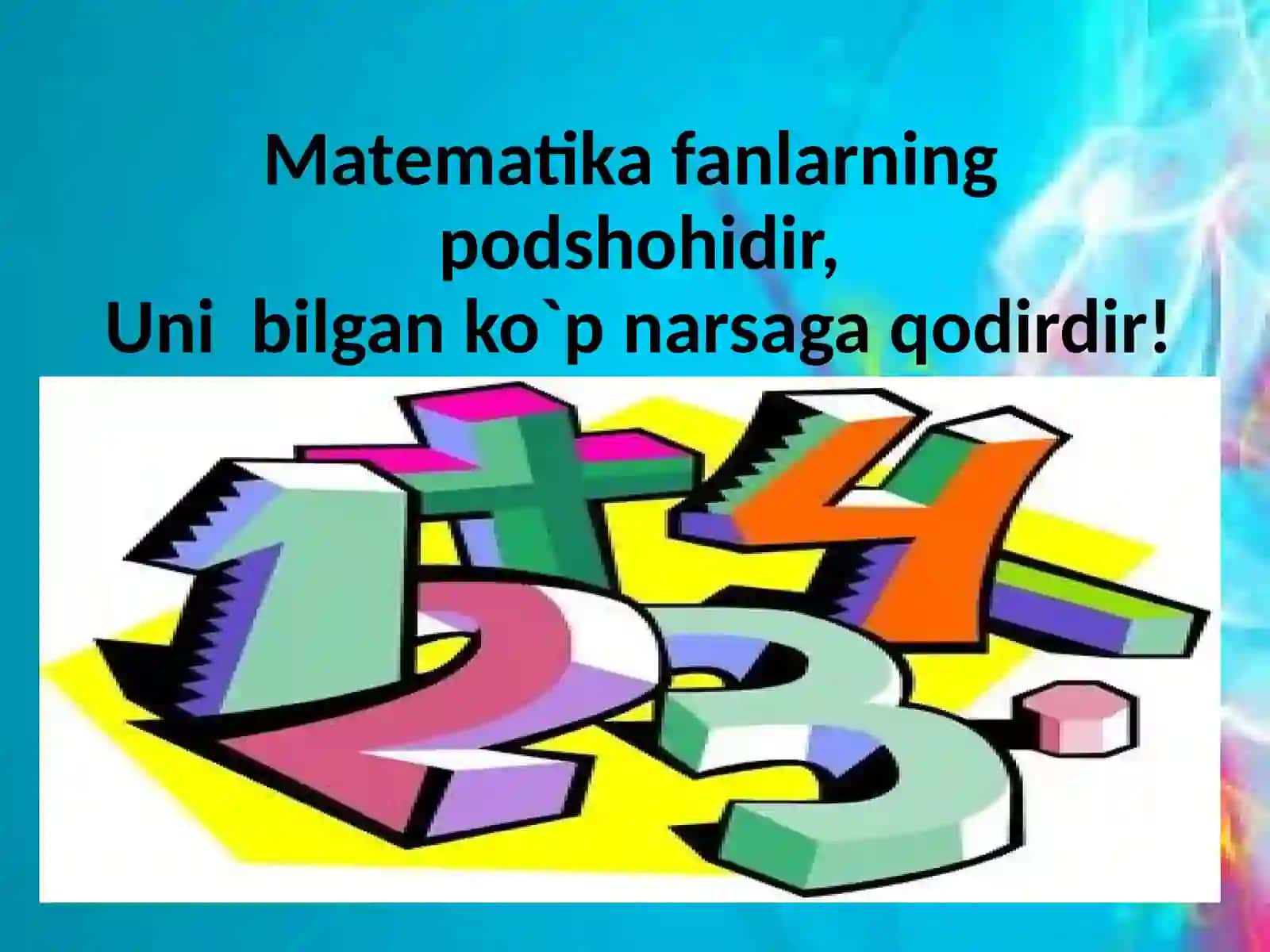 Avval matematika..” nomli to`garak 2