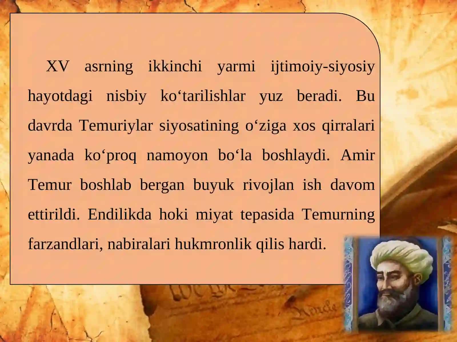 ALISHER NAVOIY (1441–1501) 2