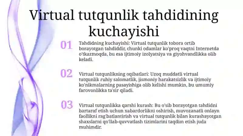 Virtual Tutqunlikka Qarshi Kurash 2