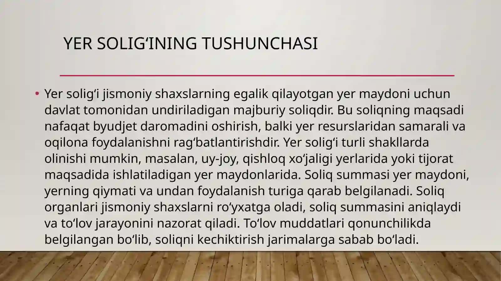 Yer solig‘ining tushunchasi 2