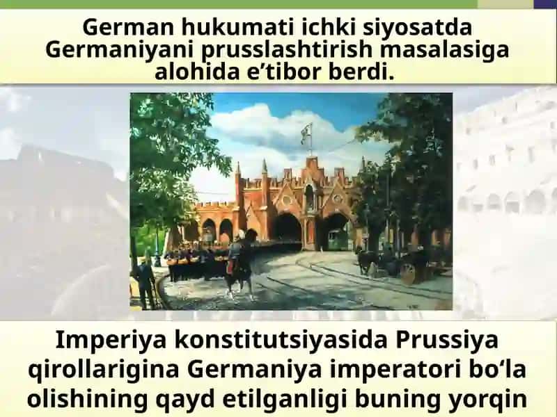 Germaniya Imperiyasining Ichkisiyosati 2