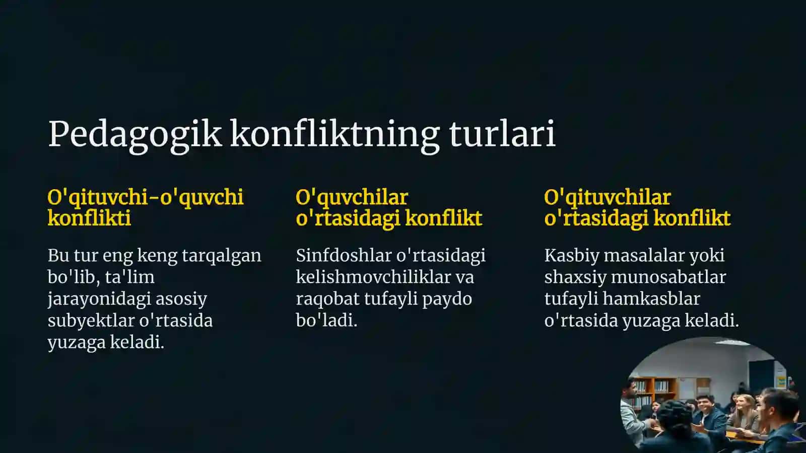 Pedagogik konflikt haqida tushuncha 2