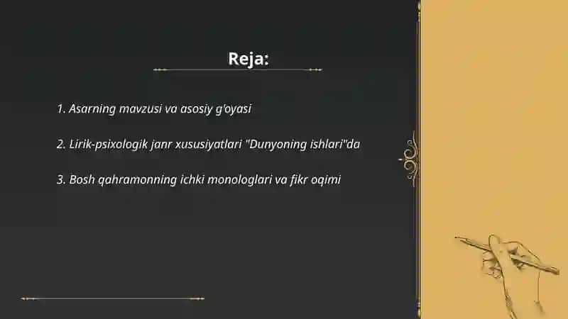 Dunyoning ishlari 2