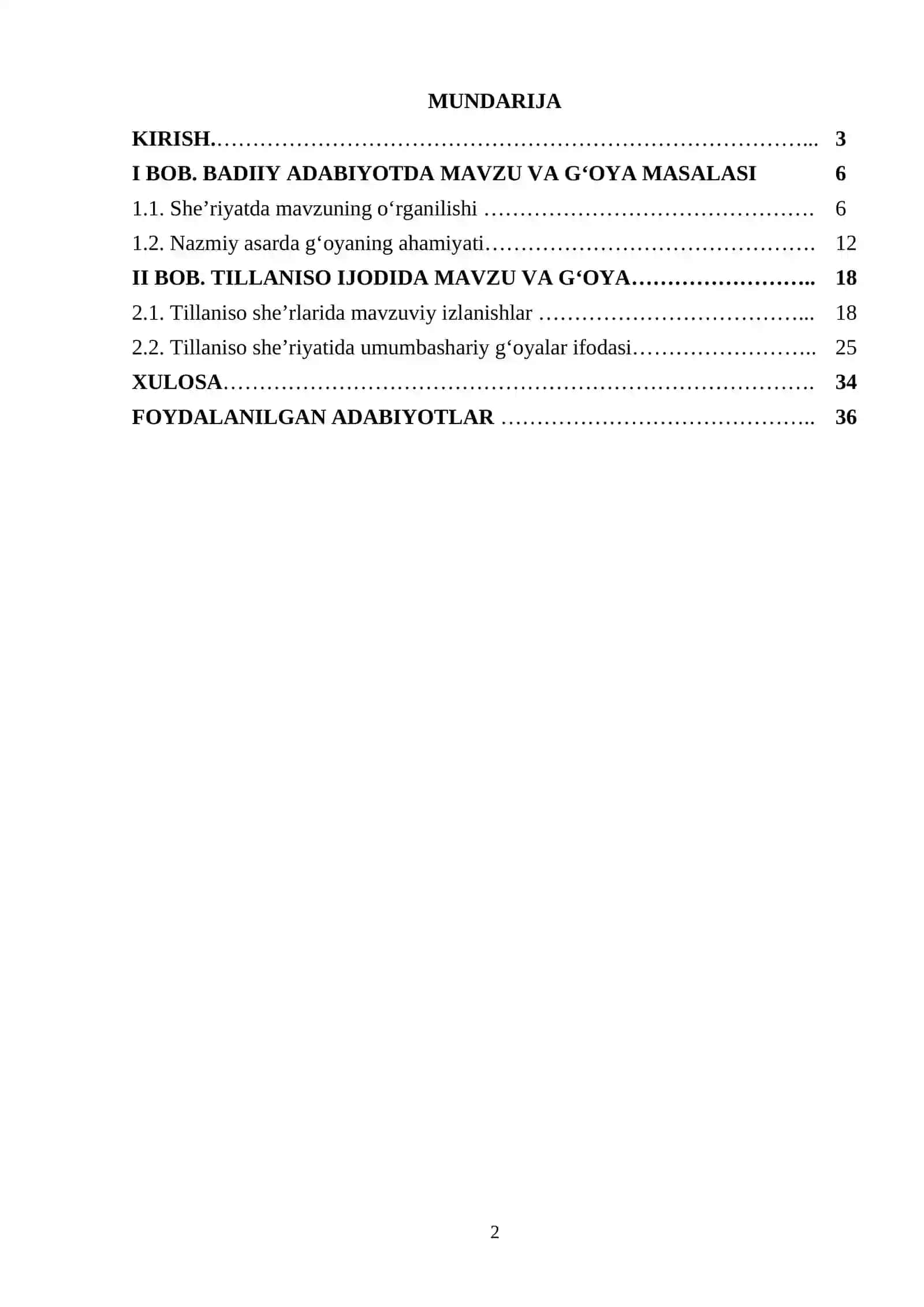 TILLANISO IJODINING OʻZIGA XOSLIGI 2