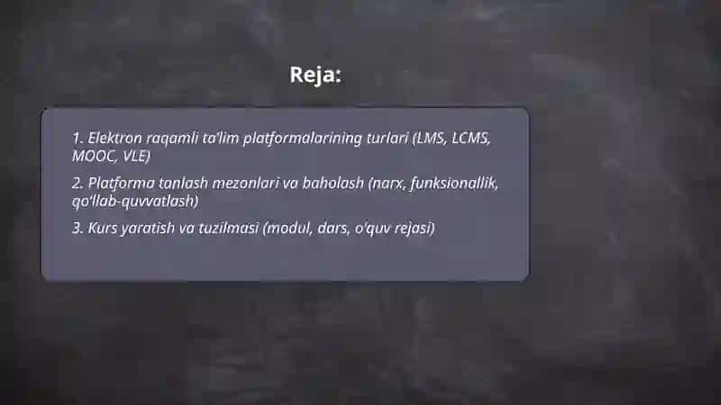 Elektron raqamli taʼlim platformalari 2