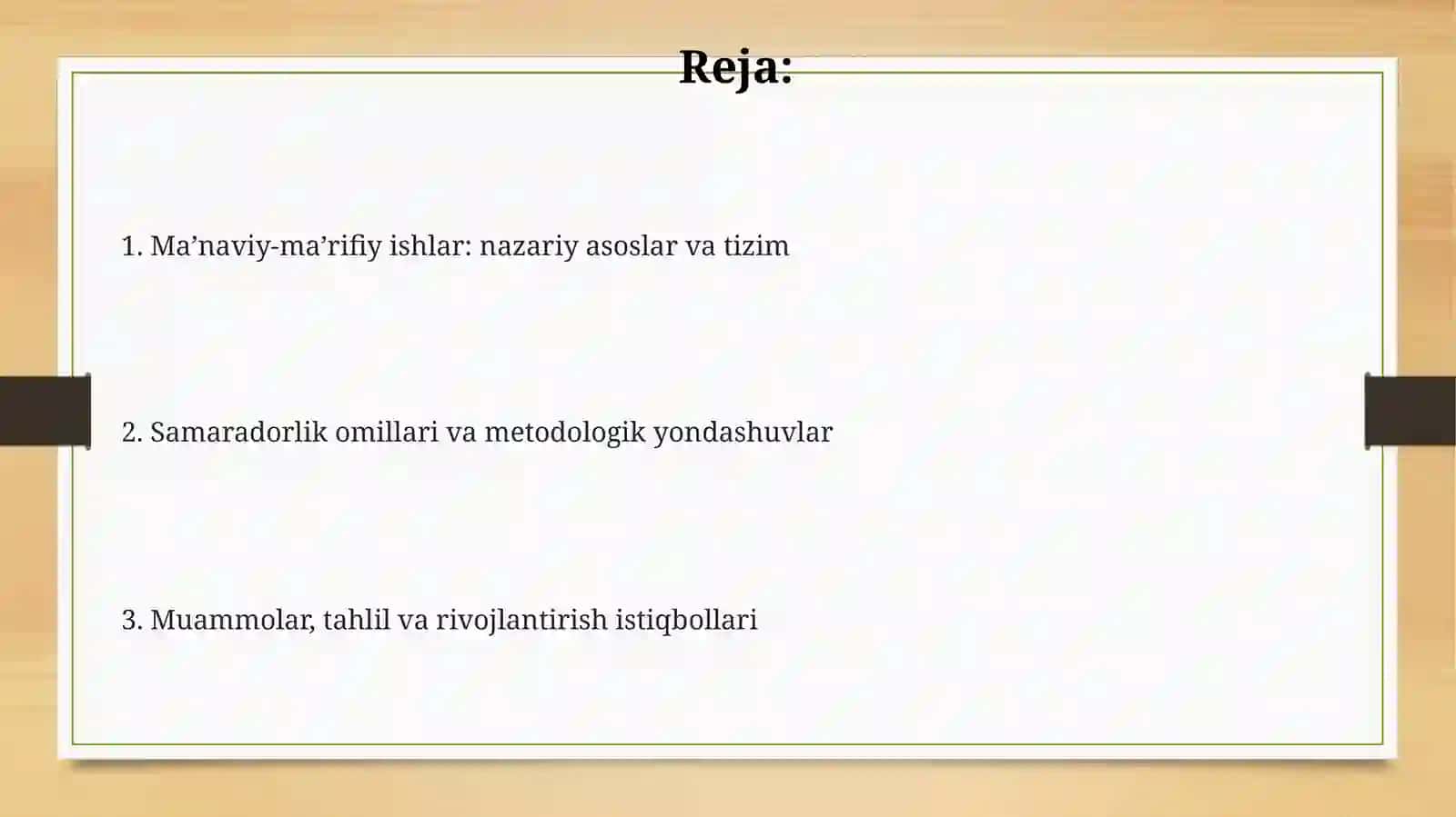 Ma'naviy-ma'rifiy ishlar 2