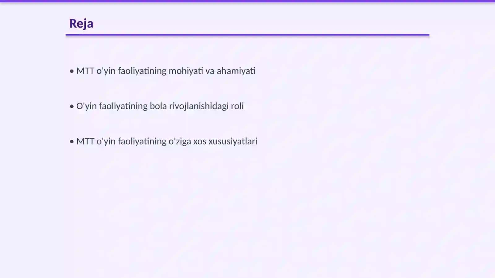 MTT o'yin faoliyati 2