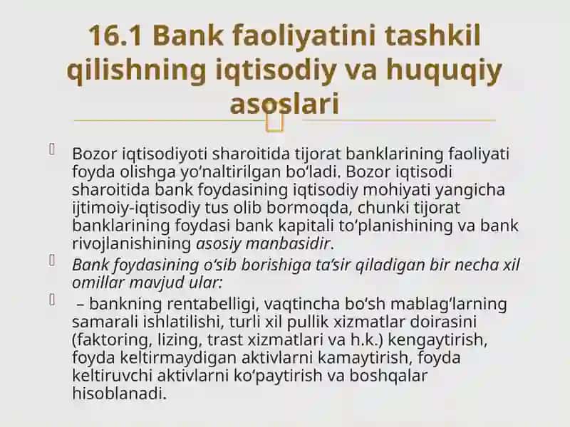 TIJORAT BANKLARI VA ULARNINGFUNKSIYALARI 2